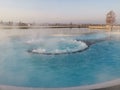 Outdoor thermal pool - steam over jacuzzi zone