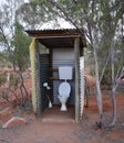 Outdoor Toilet in Australian Bush.