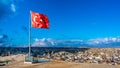 Outdoor Turkish Flag Wind Blowing