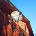 Outdoor TV sattelite dish Royalty Free Stock Photo