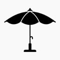 Outdoor umbrella modern garden solid design Royalty Free Stock Photo