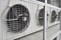 Outdoor Unit of Air Conditioner Royalty Free Stock Photo