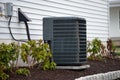 outdoor unit of the air conditioner cooling appliance Royalty Free Stock Photo