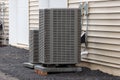 outdoor unit of the air conditioner fan cooler Royalty Free Stock Photo