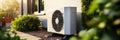 Outdoor unit of air source heat pump Royalty Free Stock Photo