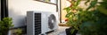 Outdoor unit of air source heat pump Royalty Free Stock Photo