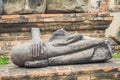 Outdoor view of Ayutthaya Historical Park covers the ruins of the old city of Ayutthaya, Phra Nakhon Si Ayutthaya