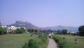 Outdoor view Himalayan region high mountains blue sky oswam