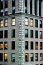 Outdoor view of an old building in the city of New York, USA Royalty Free Stock Photo