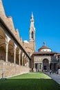Outdoor view of Pazzi Chapel in Florence Royalty Free Stock Photo