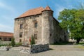Outdoor view of Saint MiklÃÂ³s castle in Chynadiyovo, Zakarpattya region, Ukraine Royalty Free Stock Photo