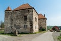 Outdoor view of Saint MiklÃÂ³s castle in Chynadiyovo, Zakarpattya region, Ukraine Royalty Free Stock Photo