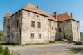 Outdoor view of Saint MiklÃÂ³s castle in Chynadiyovo, Zakarpattya region, Ukraine Royalty Free Stock Photo