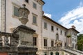 Outdoor view of The Vizcaya Museum and Garden. Nature landscape and building scenery.