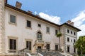 Outdoor view of The Vizcaya Museum and Garden. Nature landscape and building scenery.