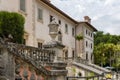 Outdoor view of The Vizcaya Museum and Garden. Nature landscape and building scenery.