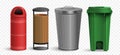 Outdoor Waste Bins Set