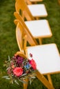 Outdoor wedding aisle Royalty Free Stock Photo