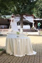 Outdoor wedding decoration