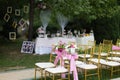 Outdoor wedding Scene Royalty Free Stock Photo