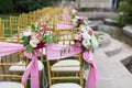 Outdoor wedding Scene Royalty Free Stock Photo