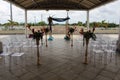 Outdoor wedding set up Royalty Free Stock Photo