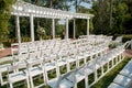 Outdoor Wedding Set up Royalty Free Stock Photo