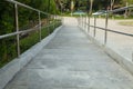 Outdoor wheelchair ramp