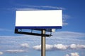 Outdoor white advertising billboard