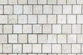 Outdoor white stone floor tile pattern and background Royalty Free Stock Photo