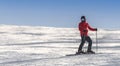 Professional snowboarder outdoor portrait Royalty Free Stock Photo