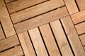 Outdoor wooden decking tile Royalty Free Stock Photo