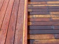 Outdoor wooden floor