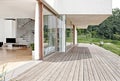 Outdoor wooden terrace