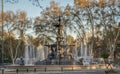 Outdoors awe fountain of water, street park architecture travel destinations Mendoza Argentina