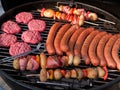 Outdoors Barbecue BBQ grill party Royalty Free Stock Photo