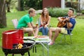 Outdoors barbeque Royalty Free Stock Photo