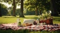 outdoors blanket picnic