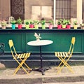 Outdoors cafe in Paris Royalty Free Stock Photo