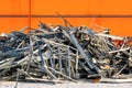 Outdoors cluttered construction debris pile