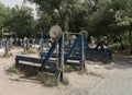 Outdoors gym, public workout park