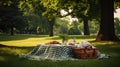 outdoors picnic grass Royalty Free Stock Photo