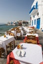Outdoors Restaurant in Mykonos, Greece
