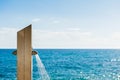 Outdoors shower on a beach Royalty Free Stock Photo