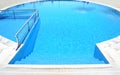 Turquoise swimming pool - luxury hotel - greek summer vacation Royalty Free Stock Photo