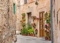 Valldemossa, famous old mediterranean village of Majorca island Mallorca, Spain Royalty Free Stock Photo