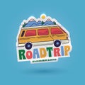 Outdoors Vector Retro Sticker