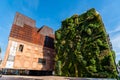 Outdoors view of CaixaForum building in Madrid Royalty Free Stock Photo