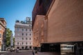 Outdoors view of CaixaForum Madrid Royalty Free Stock Photo