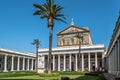 Outdoors view of the Papal Basilica of St. Paul outside the Wall Royalty Free Stock Photo